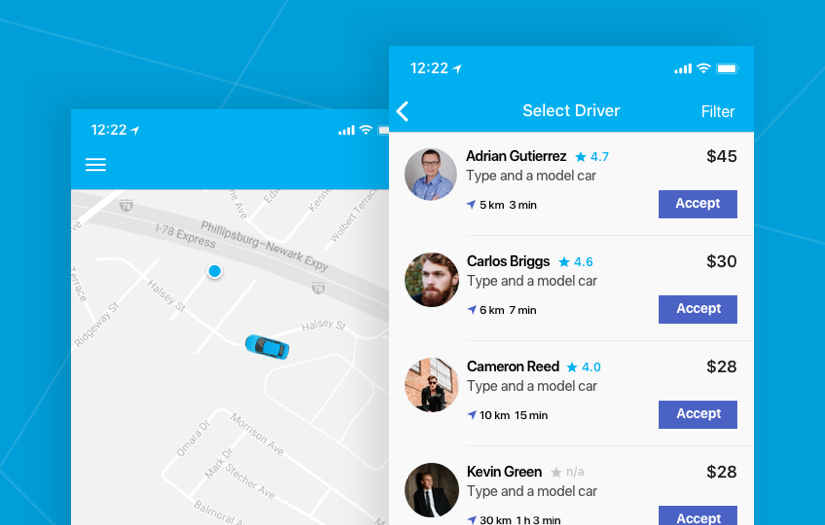 MoveUp - P2P Ridesharing Solution screenshot 1